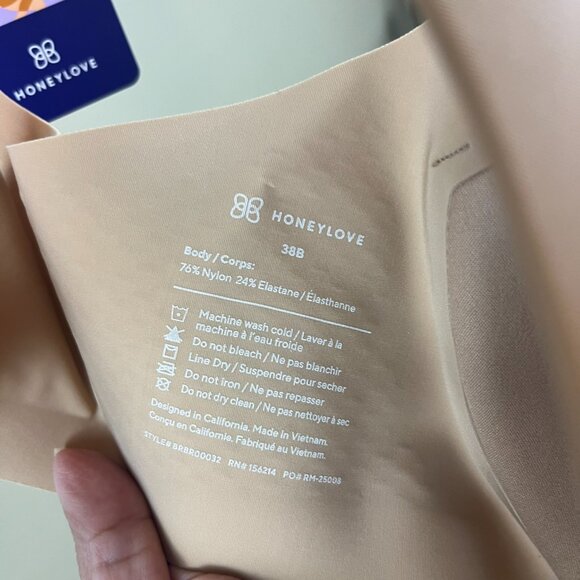 NWT Honeylove CloudEmbrace Wireless Contour T-Shirt Bra -  38B - Picture 4 of 6